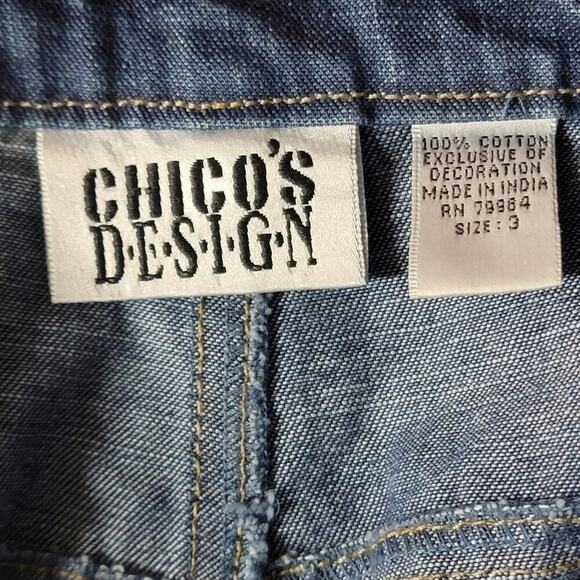 Chicos Embroidered Jeans - Picture 3 of 10